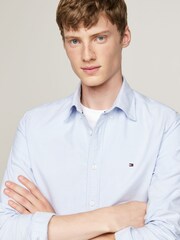 Tommy Hilfiger Blue Regular Fit Solid Heritage Oxford Shirt - Image 2 of 3