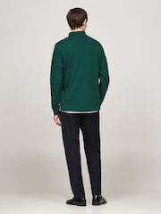 Tommy Hilfiger Green 1985 Regular Long Sleeve Polo Shirt - Image 2 of 6