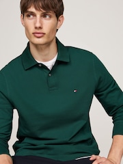 Tommy Hilfiger Green 1985 Regular Long Sleeve Polo Shirt - Image 3 of 6