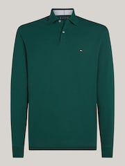 Tommy Hilfiger Green 1985 Regular Long Sleeve Polo Shirt - Image 5 of 6