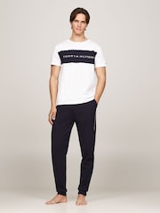 Tommy Hilfiger White Short Sleeved Block Logo 100% Cotton T-Shirt - Image 2 of 5