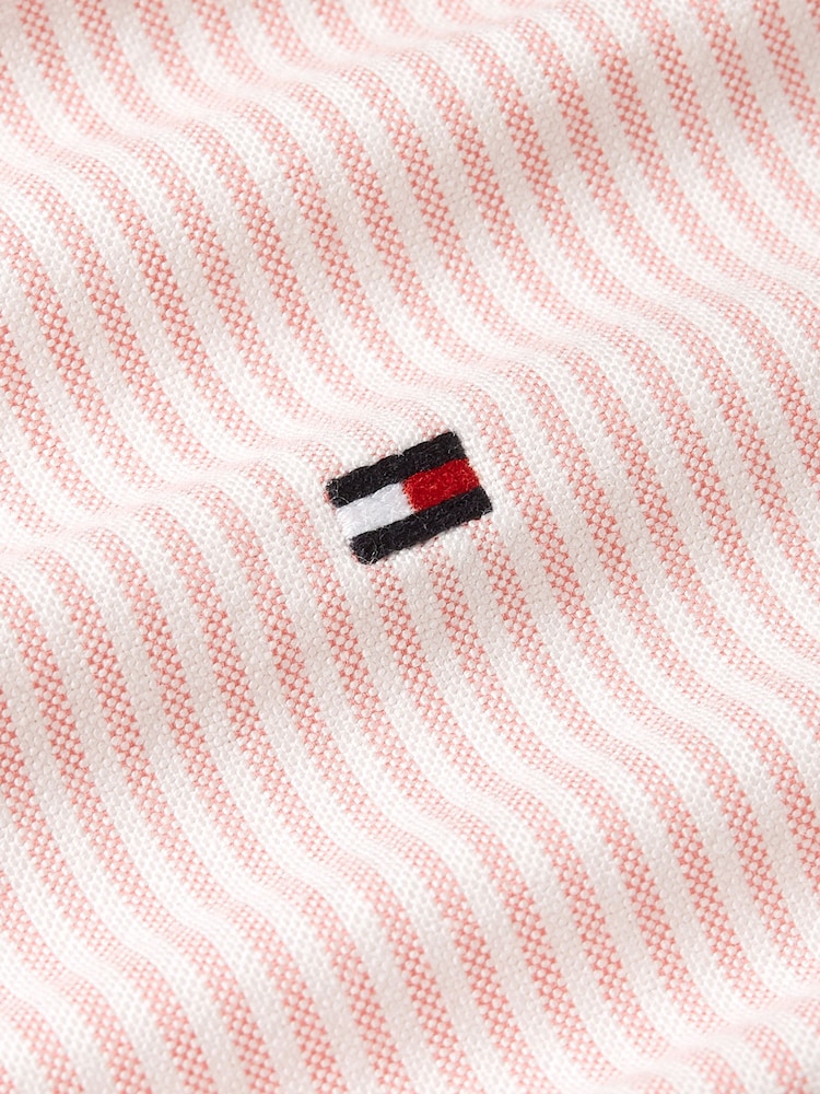 Tommy Hilfiger Pink Regular Fit Heritage Oxford Stripe Shirt - Image 3 of 3