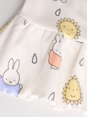 Cream Baby License Miffy Short Sleeve Top and Leggings Set 2 Piece - Image 10 of 11