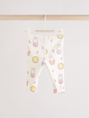 Cream Baby License Miffy Short Sleeve Top and Leggings Set 2 Piece - Image 6 of 11