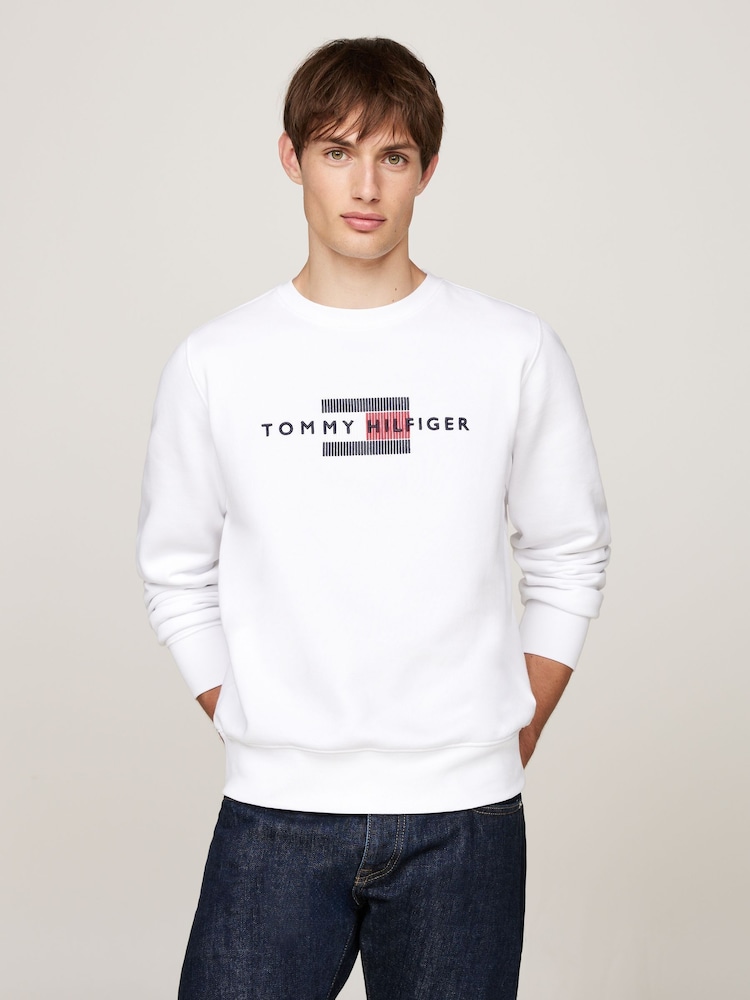 Tommy Hilfiger Flag Embroidered Sweatshirt - Image 1 of 5
