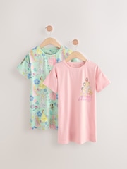 Pink Disney Princess Nighties 2 Pack (2-12yrs) - Image 1 of 5