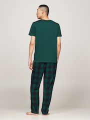 Tommy Hilfiger Green Short Sleeved Block Logo 100% Cotton T-Shirt - Image 2 of 5