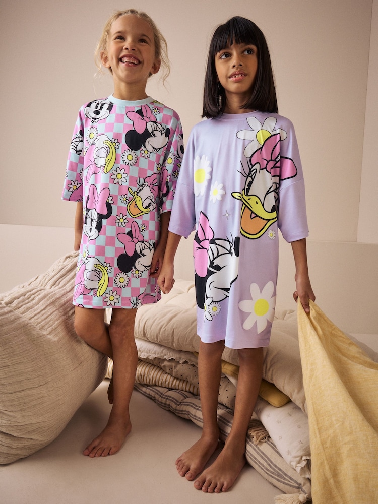 Multi Minnie Mouse Nighties 2 Pack (2-14yrs) - Image 1 of 6