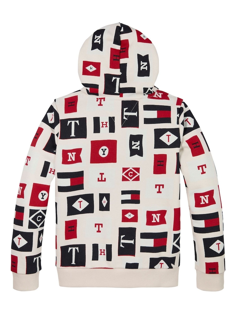 Tommy Hilfiger Flags White Hoodie - Image 2 of 3
