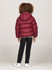 Tommy Hilfiger Red Boys Essential Down Puffer Jacket - Image 2 of 5