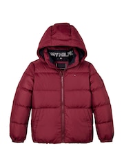 Tommy Hilfiger Red Boys Essential Down Puffer Jacket - Image 5 of 5
