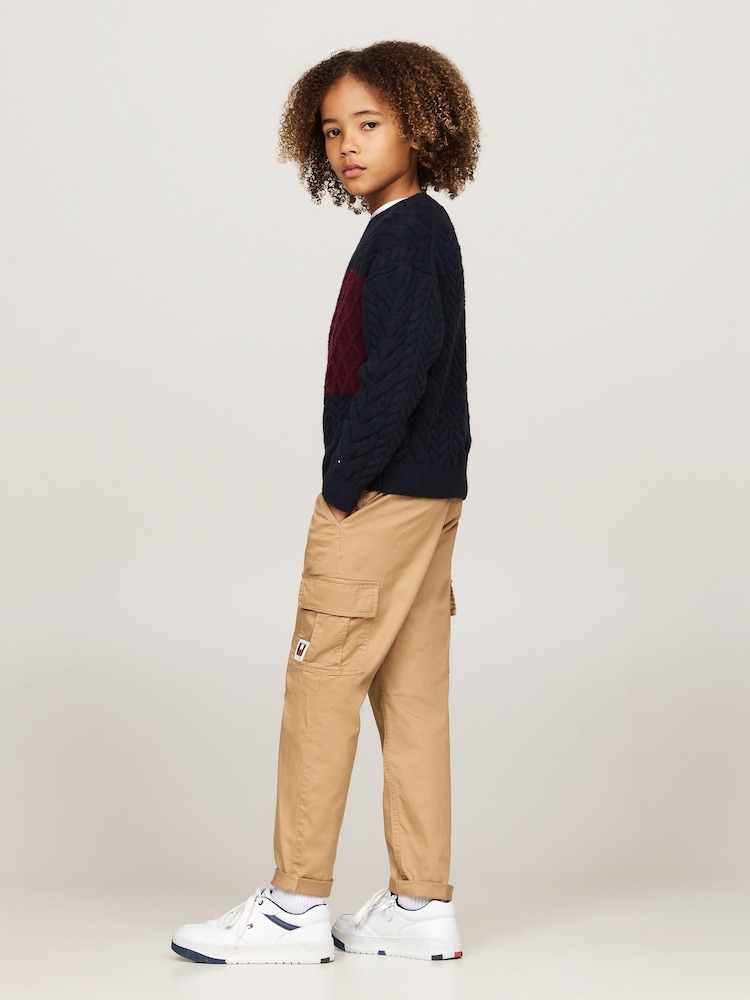 Tommy Hilfiger Colourblock Blue Sweater - Image 2 of 5