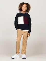 Tommy Hilfiger Colourblock Blue Sweater - Image 4 of 5