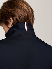 Tommy Hilfiger Синий праздничный тканый блейзер - Изображение 3 из 5