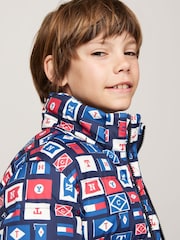 Tommy Hilfiger Blue Boys Essential Down Puffer Jacket - Image 4 of 5