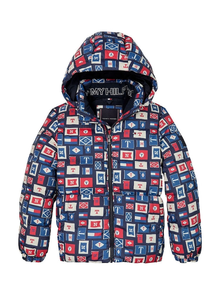 Tommy Hilfiger Blue Boys Essential Down Puffer Jacket - Image 5 of 5