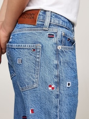 Tommy Hilfiger Blue Archive Flag Embroidered Jeans - Image 4 of 5