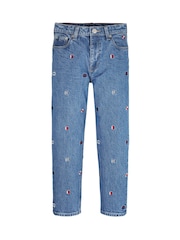Tommy Hilfiger Blue Archive Flag Embroidered Jeans - Image 5 of 5