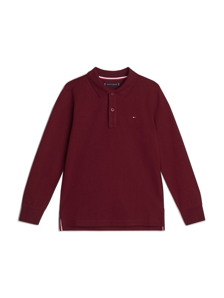 Rot - Tommy Hilfiger Red Flag Langärmeliges Poloshirt - Bild 5 von 5