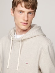 Tommy Hilfiger Essential Fleece White Hoodie - Image 4 of 6