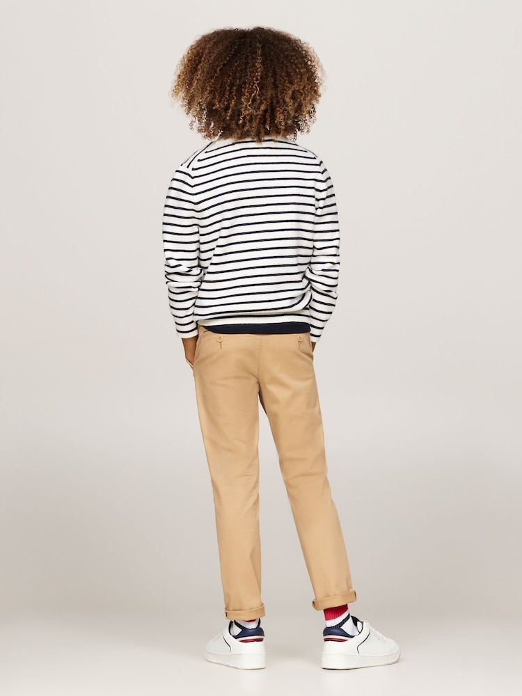 Tommy Hilfiger Blue Tommy Hilfiger Blue Regular Fit Monotype Sweater - Image 2 of 5
