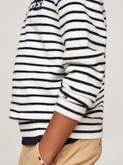 Tommy Hilfiger Blue Tommy Hilfiger Blue Regular Fit Monotype Sweater - Image 4 of 5