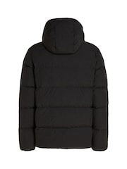 Tommy Hilfiger Black Down Hooded Puffer Jacket - Image 2 of 3