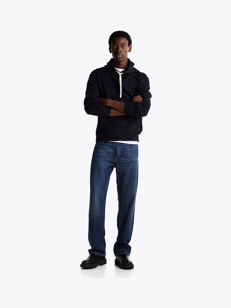 Tommy Hilfiger Blue Essential Fleece Hoodie - Image 1 of 6