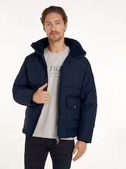 Tommy Hilfiger Blue Rockie Utility Hooded Jacket - Image 1 of 5