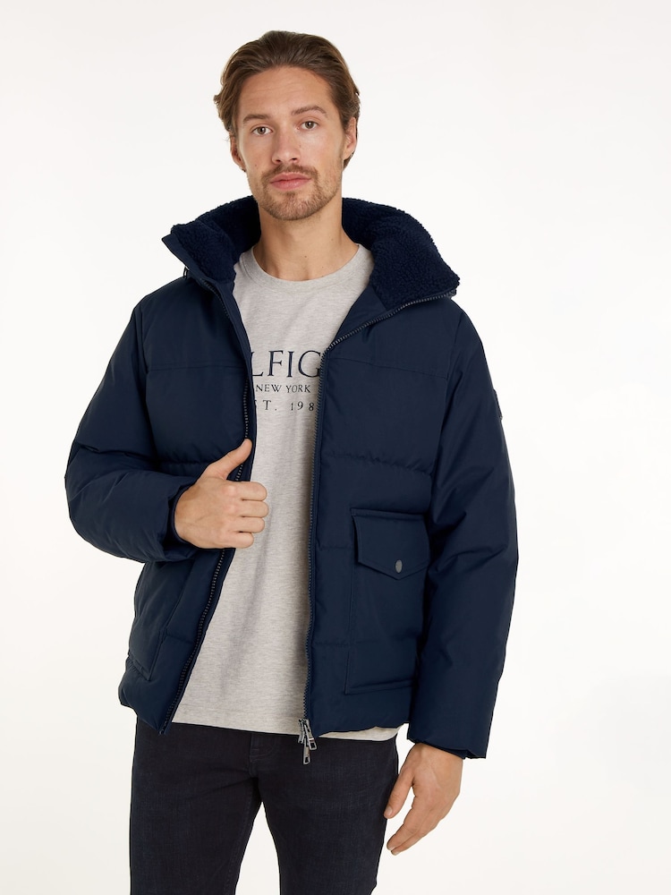 Tommy Hilfiger Blue Rockie Utility Hooded Jacket - Image 1 of 5