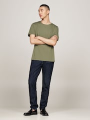 Tommy Hilfiger Green 100% Cotton Seasonal Regular Fit T-Shirt - Image 2 of 5