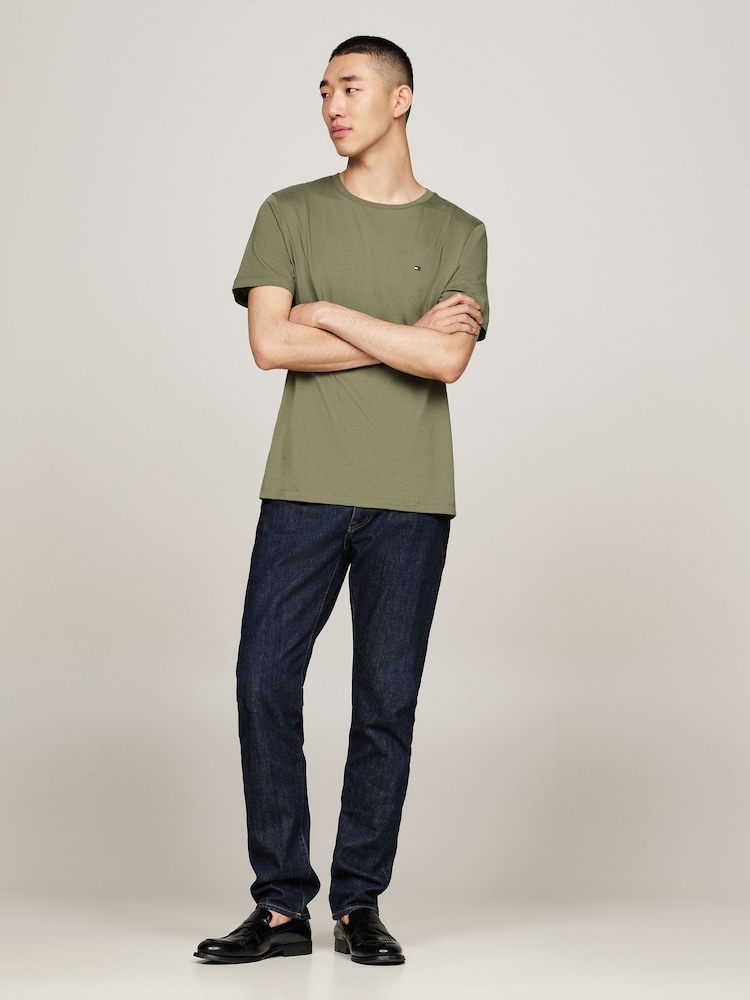 Tommy Hilfiger Green 100% Cotton Seasonal Regular Fit T-Shirt - Image 2 of 5