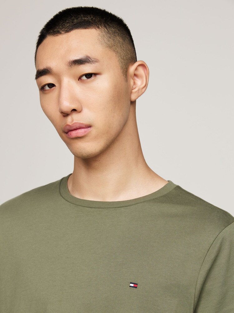 Tommy Hilfiger Green 100% Cotton Seasonal Regular Fit T-Shirt - Image 3 of 5