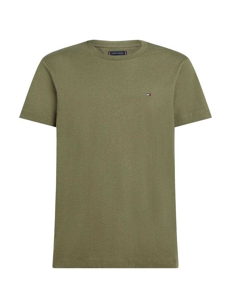Tommy Hilfiger Green 100% Cotton Seasonal Regular Fit T-Shirt - Image 5 of 5
