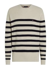 Tommy Hilfiger Natural Structure Crew Neck Sweater - Image 1 of 3