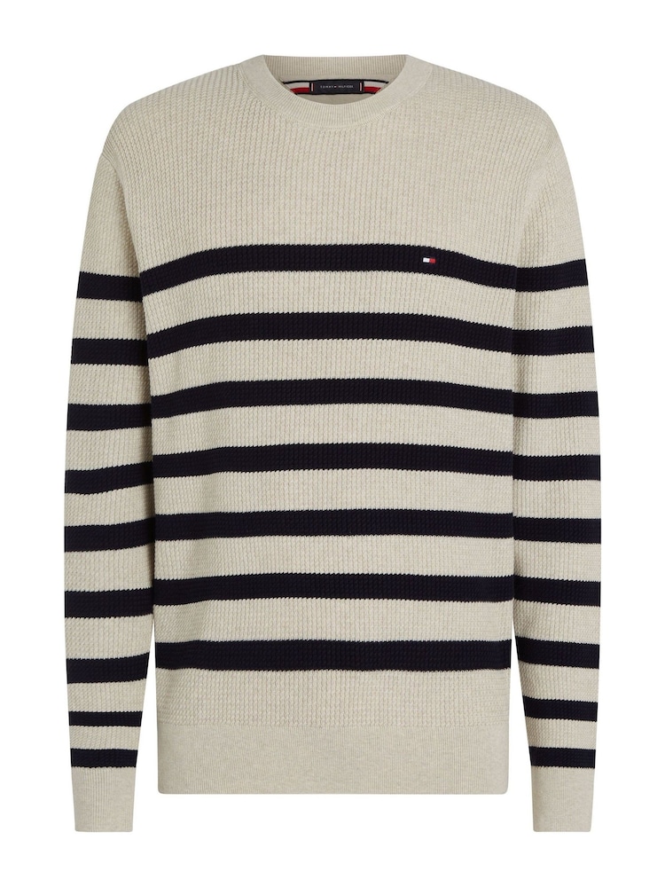 Tommy Hilfiger Natural Structure Crew Neck Sweater - Image 1 of 3