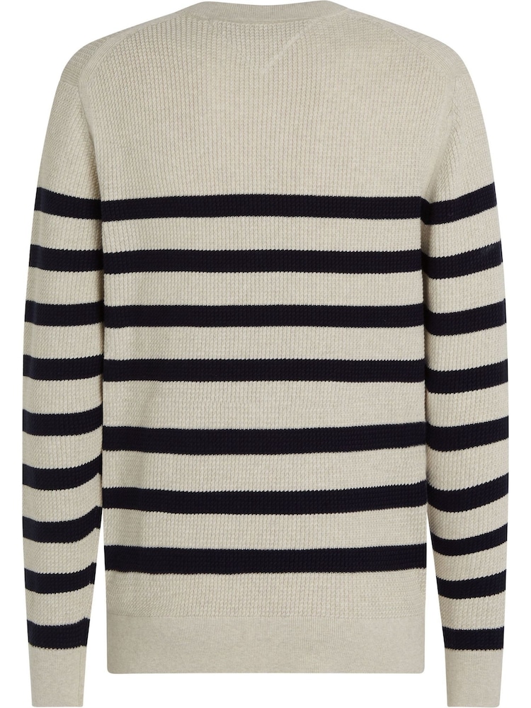 Tommy Hilfiger Natural Structure Crew Neck Sweater - Image 2 of 3