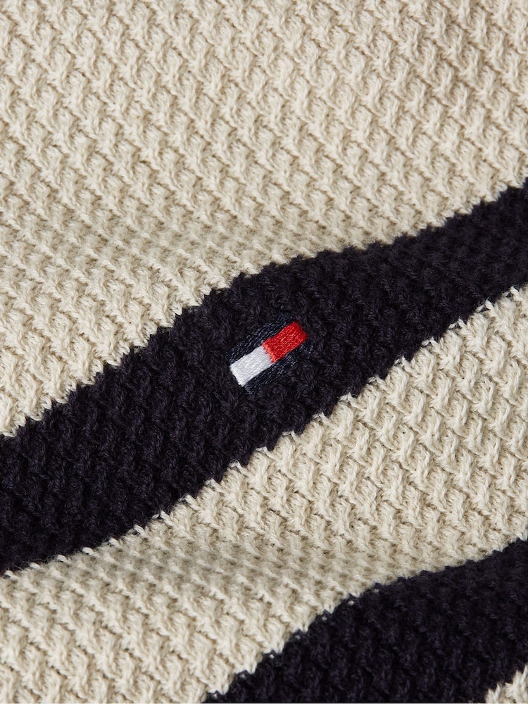 Tommy Hilfiger Natural Structure Crew Neck Sweater - Image 3 of 3