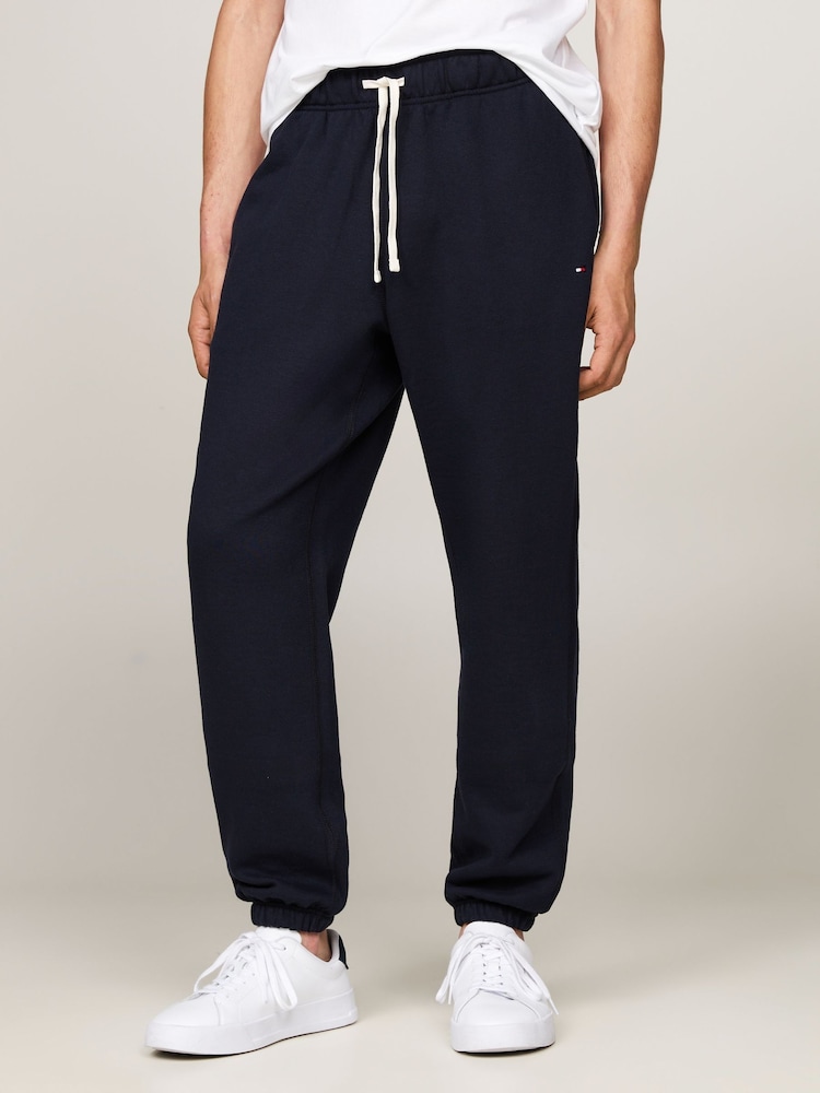 Tommy Hilfiger Blue Essential Fleece Sweatpants - Image 1 of 6 Tommy Hilfiger Blue Essential Fleece Sweatpants - Image 1 of 6