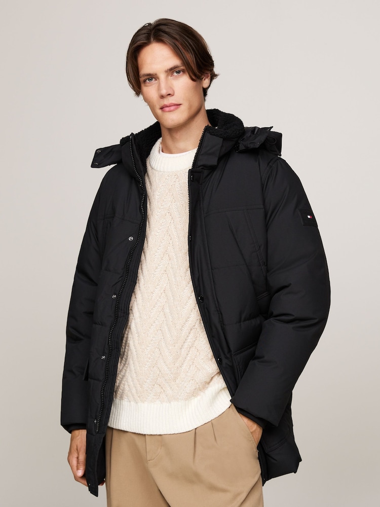 Tommy Hilfiger Black Rockie Utility Parka - Image 1 of 4