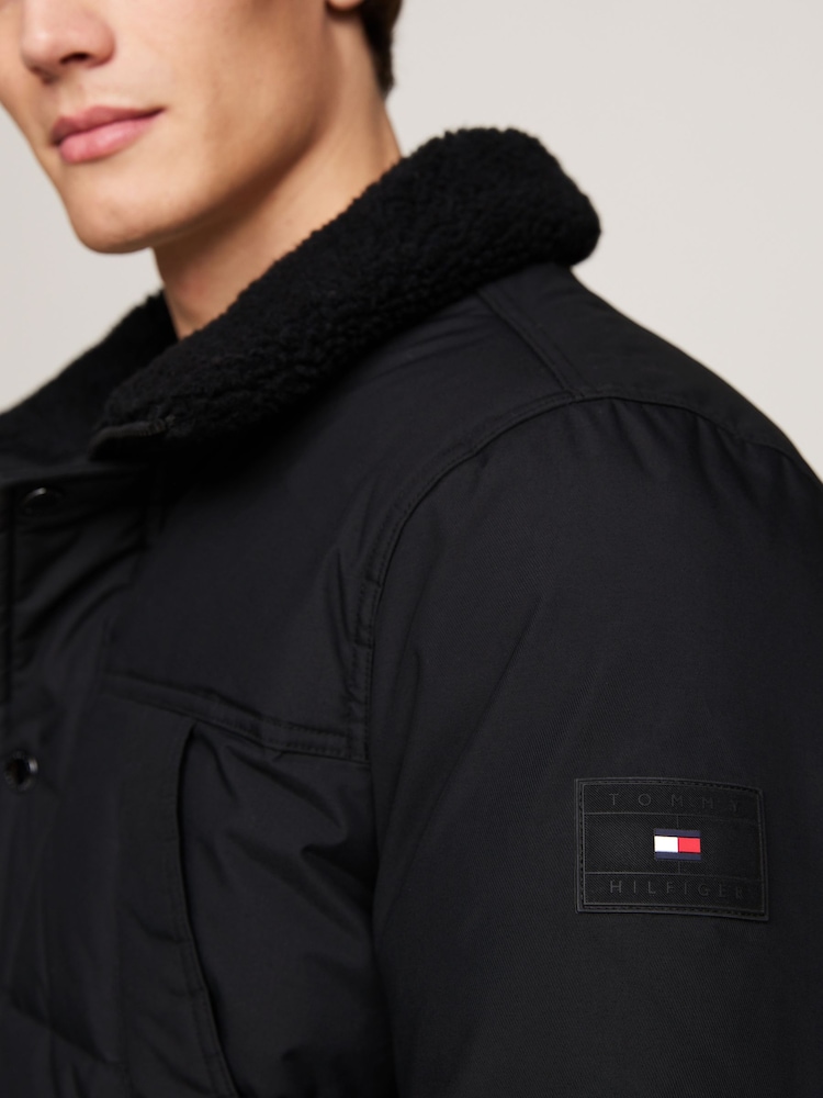 Tommy Hilfiger Black Rockie Utility Parka - Image 3 of 4
