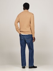 Tommy Hilfiger Natural Classic Quarter Zip Sweater - Image 4 of 6