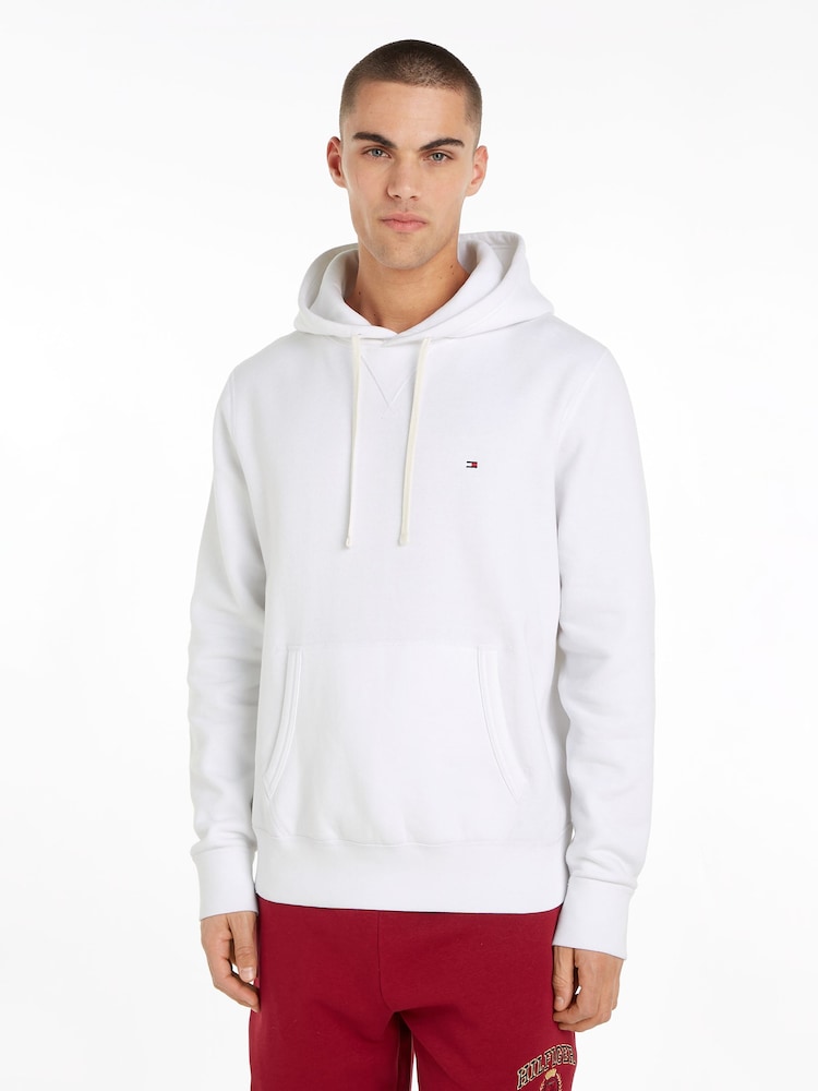 Tommy Hilfiger Essential Fleece White Hoodie - Image 1 of 6 Tommy Hilfiger Essential Fleece White Hoodie - Image 1 of 6