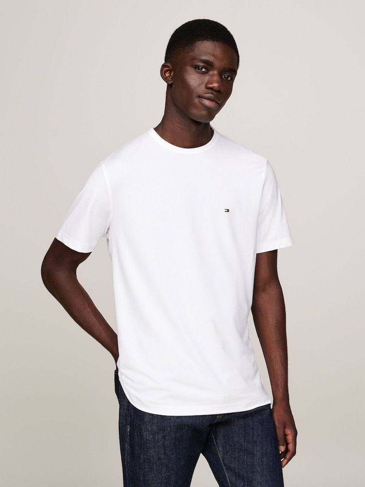 Tommy Hilfiger White Technical T-Shirt - Image 1 of 4