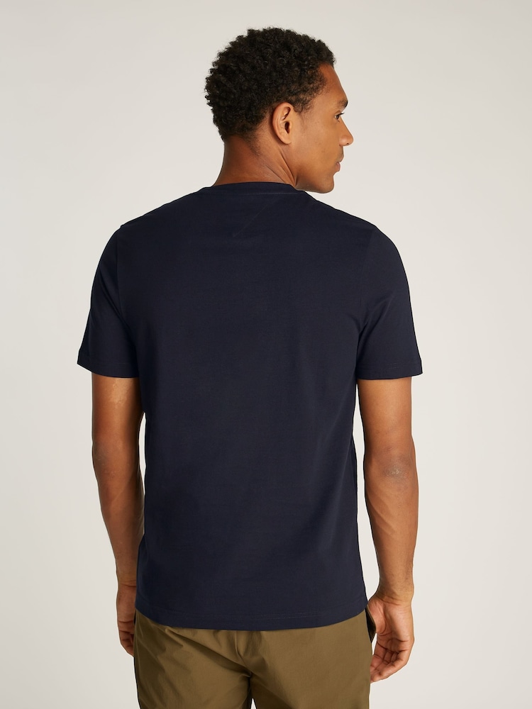Tommy Hilfiger Blue 100% Cotton T-Shirt - Image 2 of 6