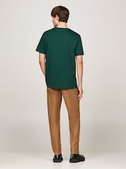 Зеленый - Футболка Tommy Hilfiger Regular Fit Essential Solid 100% хлопка - Image 2 of 5