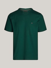 Зеленый - Футболка Tommy Hilfiger Regular Fit Essential Solid 100% хлопка - Image 5 of 5