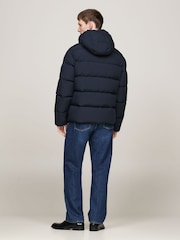 Tommy Hilfiger Blue Down Hooded Puffer Jacket - Image 2 of 5