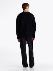 Tommy Hilfiger Blue Cable Flag Sweater - Image 3 of 7