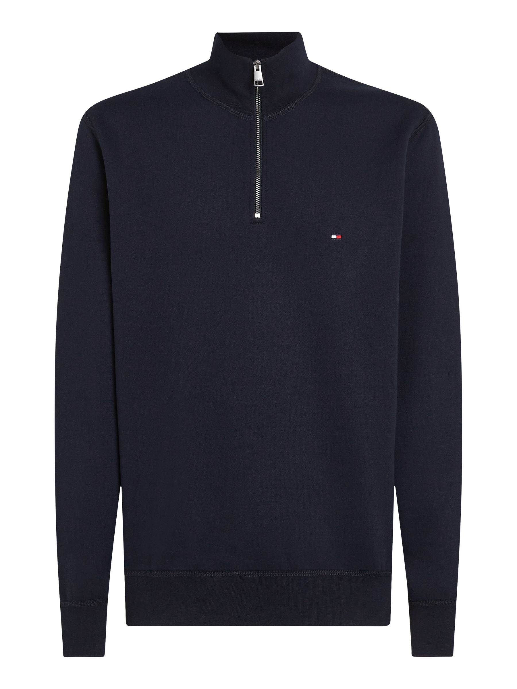 Tommy hilfiger quarter zip fleece hoodie sale